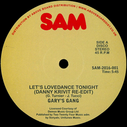 GARY'S GANG, Let's Lovedance Tonight ( Danny Krivit Re-Edit )