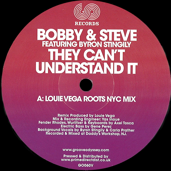 BOBBY & STEVE feat. BYRON STINGILY, They Can't Understand It