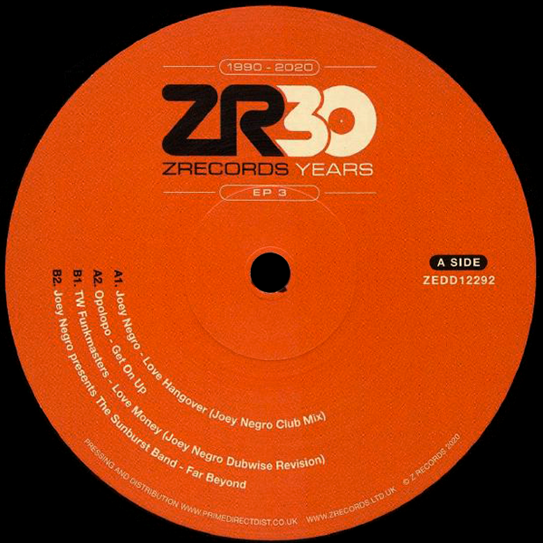 JOEY NEGRO / Opolopo, 30 Years Of Z Records EP 3