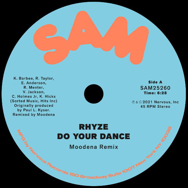 Rhyze, Do Your Dance ( Moodena Remix ) ( Yellow Vinyl )