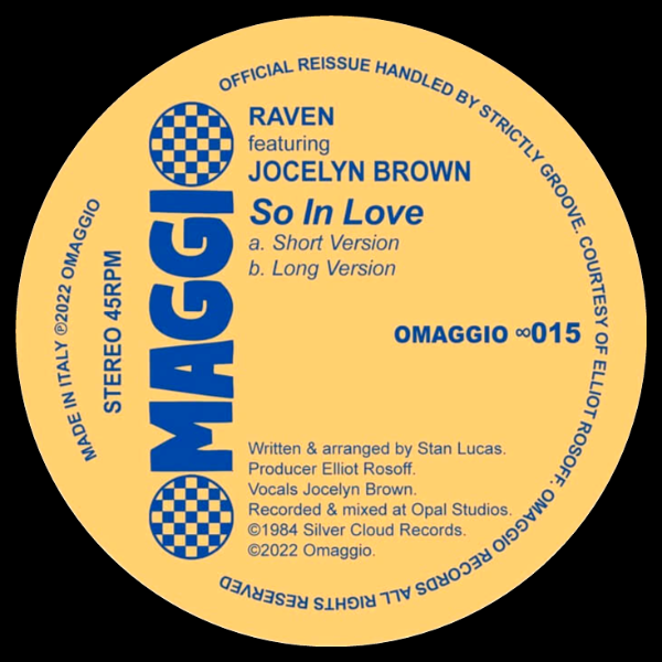 Raven feat. JOCELYN BROWN, So In Love ( Reissue )