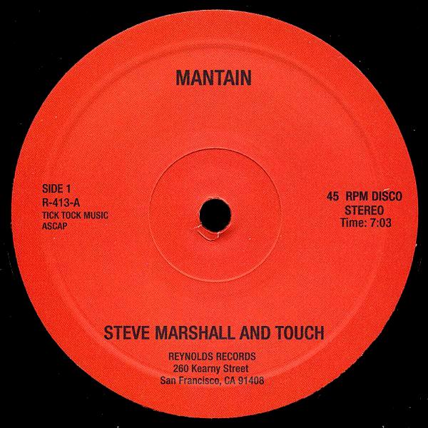 STEVE MARSHALL and Touch, Maintain