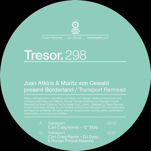 Juan Atkins & Moritz Von Oswald Present Borderland, Transport Remixed (2024 Repress)