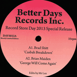 DJ TRAVEL INSURANCE / BRAD SHITT / Brian Maiden, Better Days 22